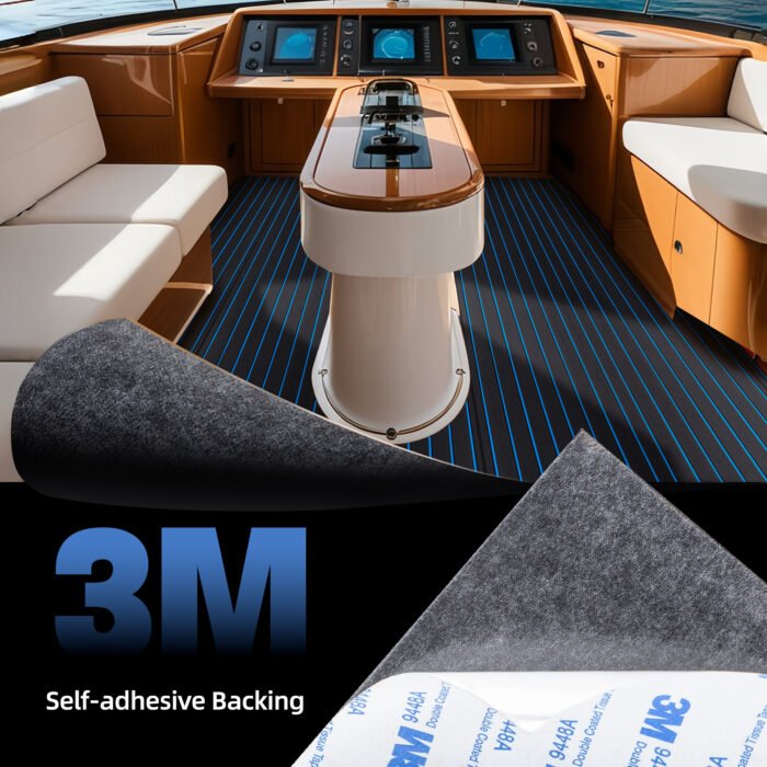 Double Layer Boat Deck Foam Faux Teak Decking Sheet - 图片 2