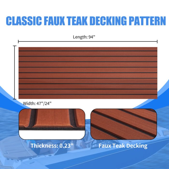 Non-Slip 3M Adhesive Color EVA Foam Boat Decking - 图片 5