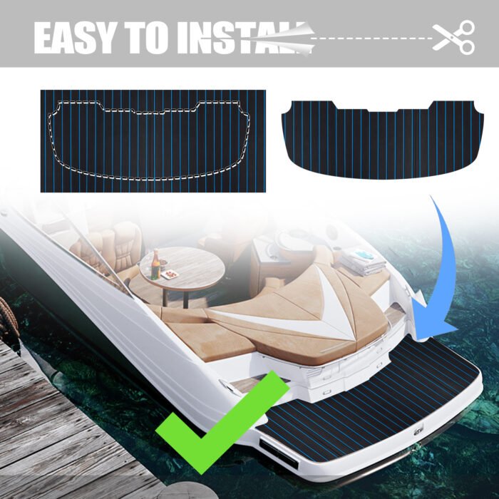 Double Layer Boat Deck Foam Faux Teak Decking Sheet - 图片 6