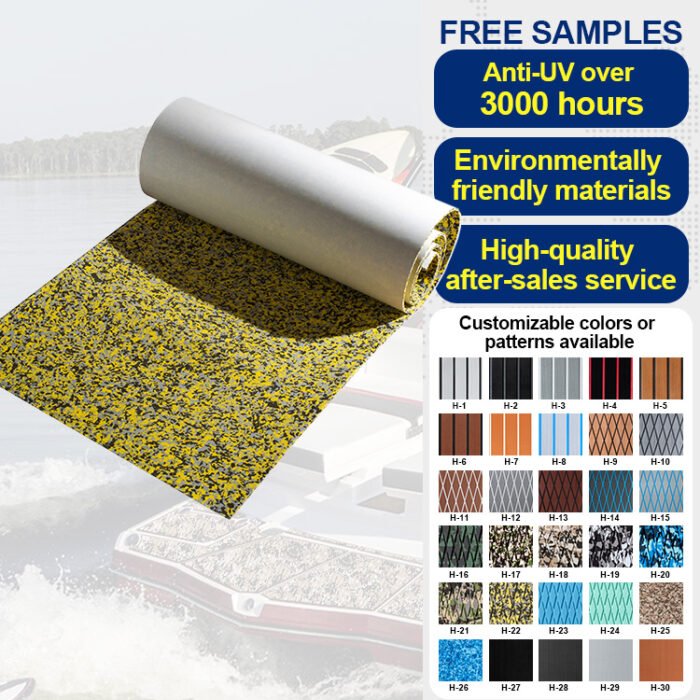 BossDeck EVA Boat Foam Faux Teak Marine Mat
