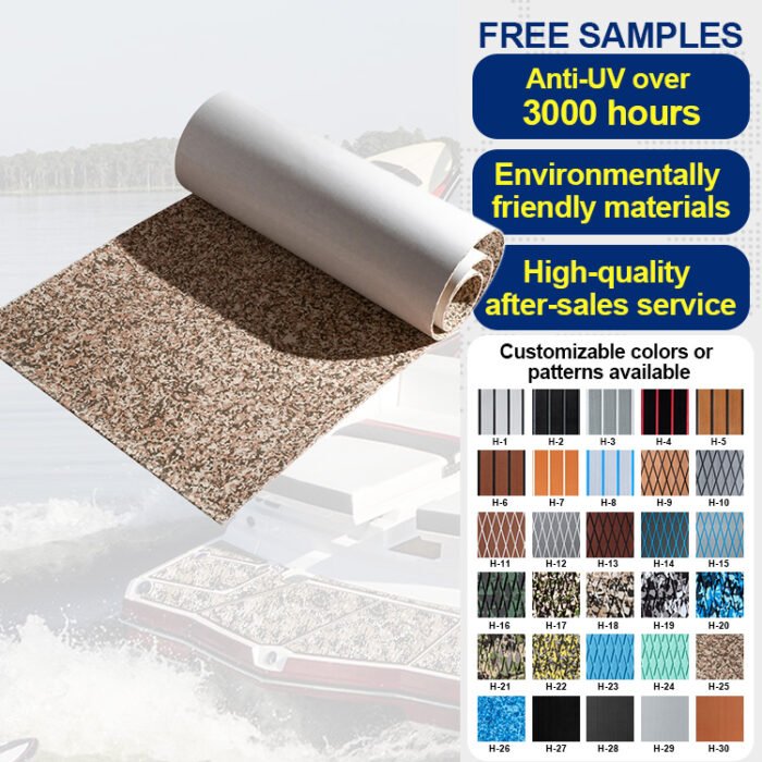 BossDeck EVA Foam Faux Teak Foam Boat Flooring