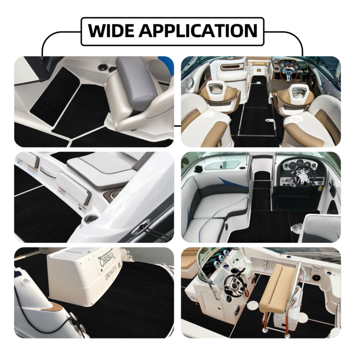 Anti-UV Brushed Covering 3M Adhesive Boat Flooring - 图片 7