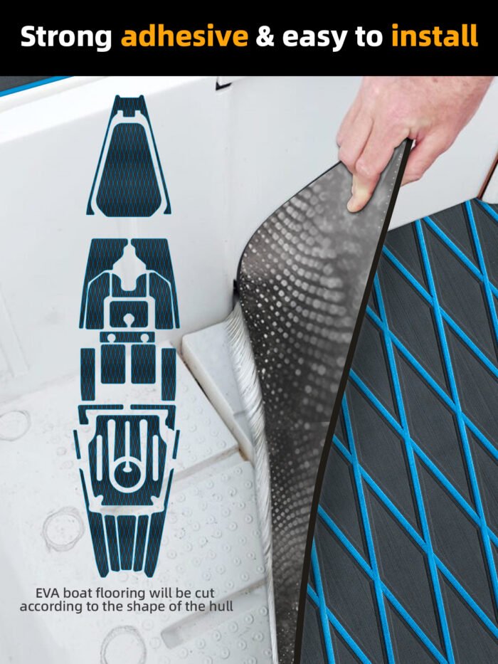 BossDeck None Skid EVA Foam Carpet For Boats - 图片 7
