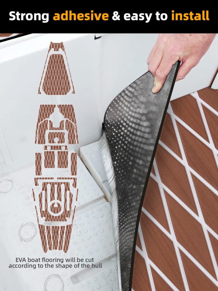 BossDeck EVA Foam Teak Boat Flooring - 图片 7