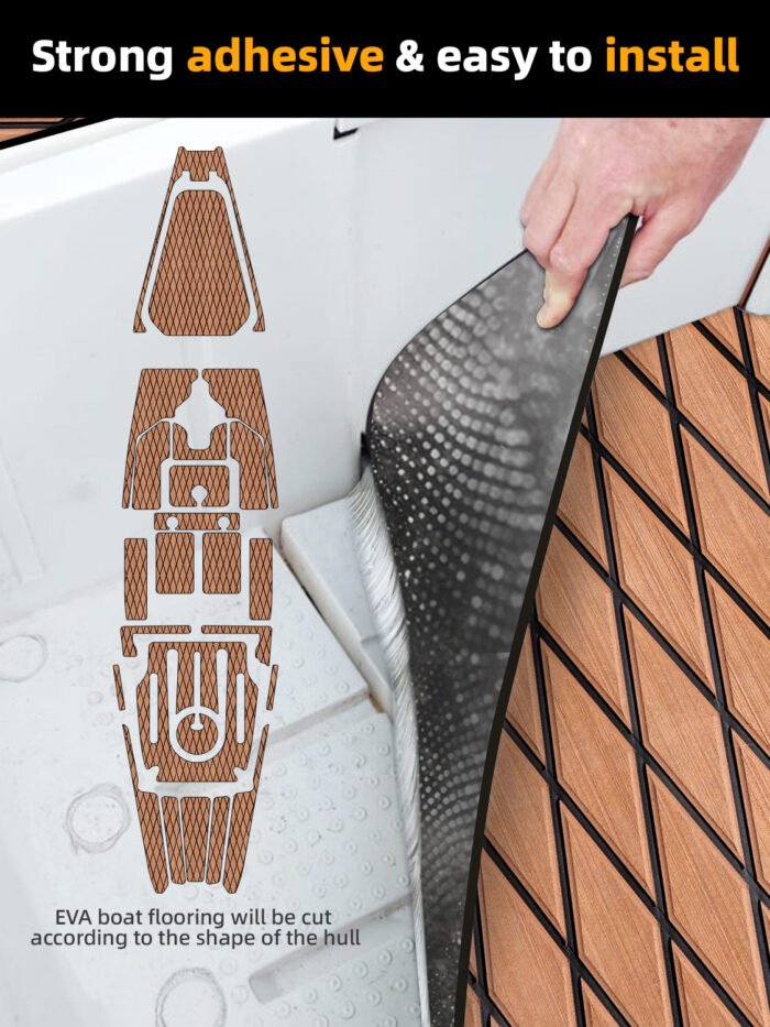 BossDeck Teak For Boat EVA Foam Marine Mat - 图片 7