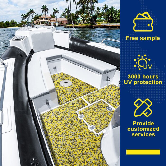 BossDeck EVA Boat Foam Faux Teak Marine Mat - 图片 5