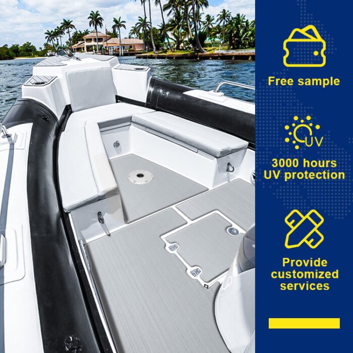 BossDeck Anti-UV 3M Adhesive EVA Foam Boat Flooring - 图片 5