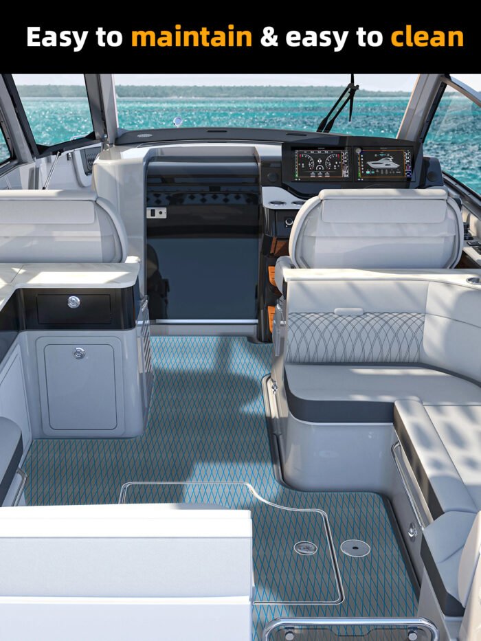 Roll Faux Teak Boat Carpet for Boat Flooring and Marine Mat - 图片 5