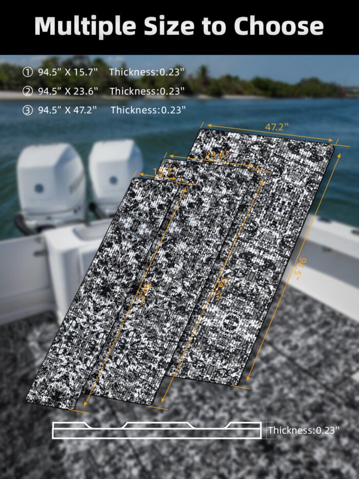 EVA Faked Teak Floor 3M Adhesive Decking Boat Flooring - 图片 4