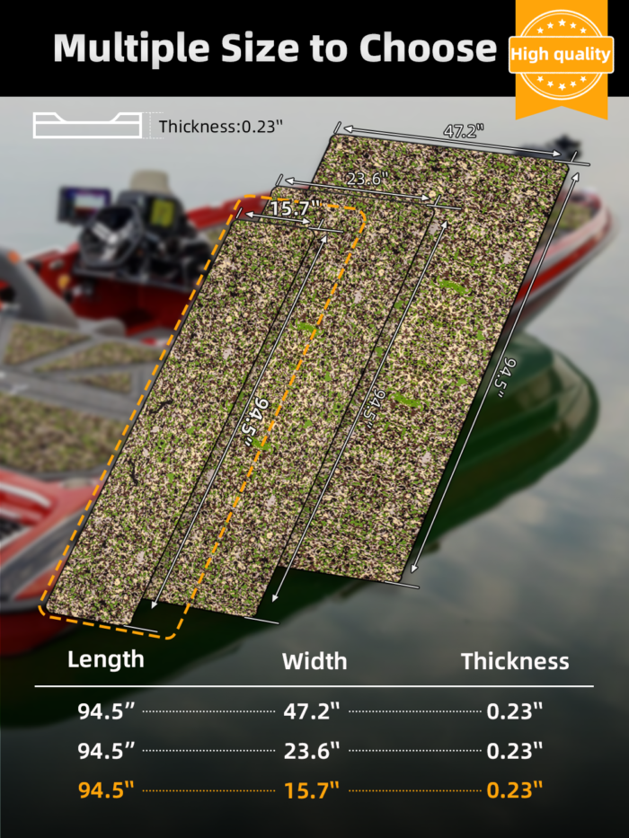 BossDeck 3M Adhesive EVA Foam Boat Deck - 图片 3
