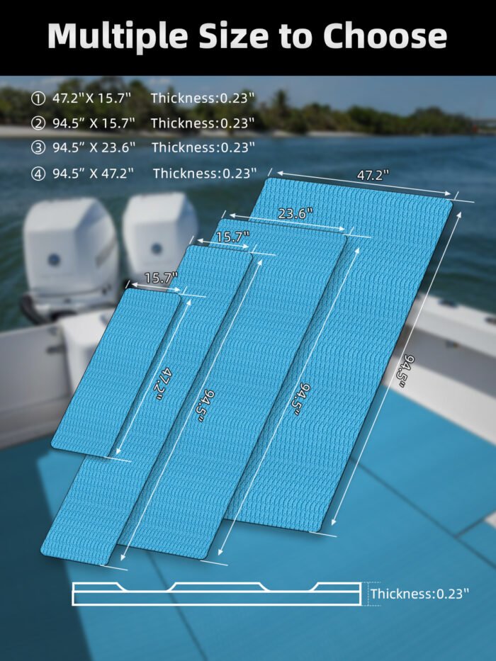 Marine Floor Double Layer Boat Deck Foam Faux Teak - 图片 4