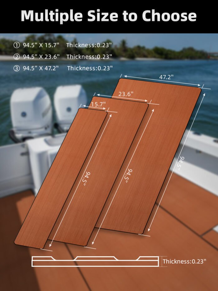 Faux Teak Sheet Marine Flooring for Yacht for Boats and Yachts - 图片 4