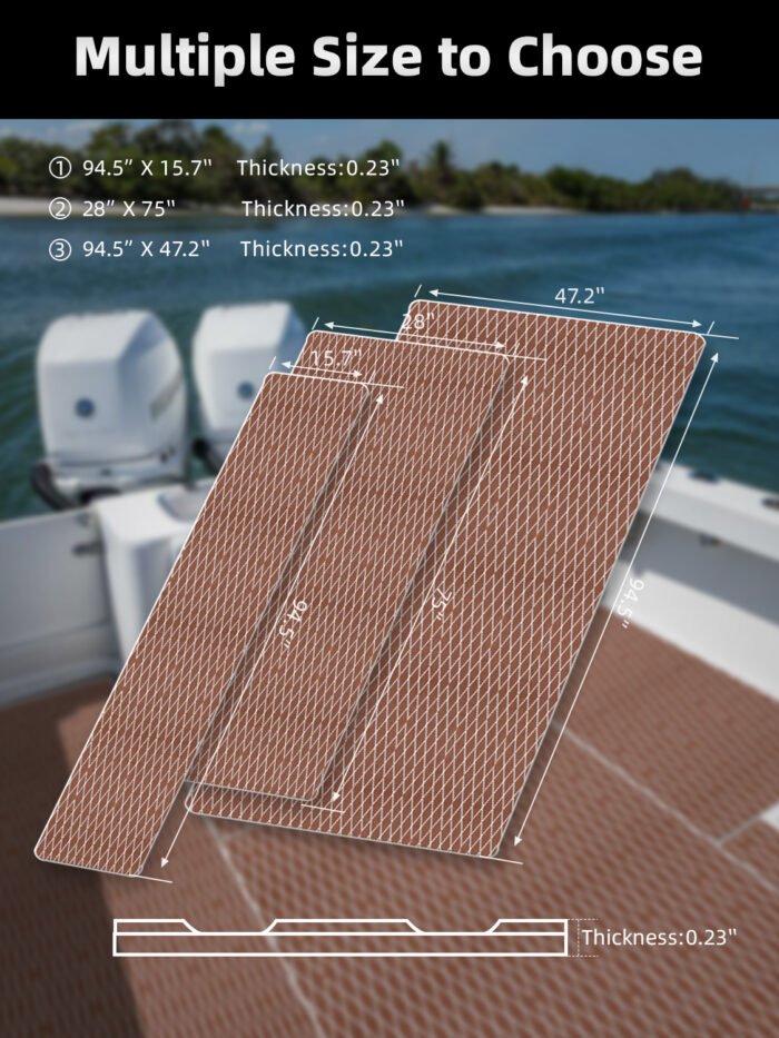 BossDeck EVA Foam Teak Boat Flooring - 图片 4