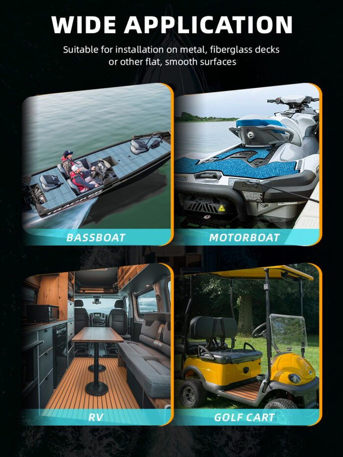 EVA Foam Sheet Deck Bass Boat Matting Fishing Boat Flooring - 图片 3