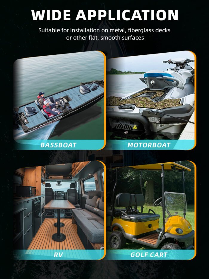 BossDeck 3M Adhesive EVA Foam Boat Deck - 图片 2