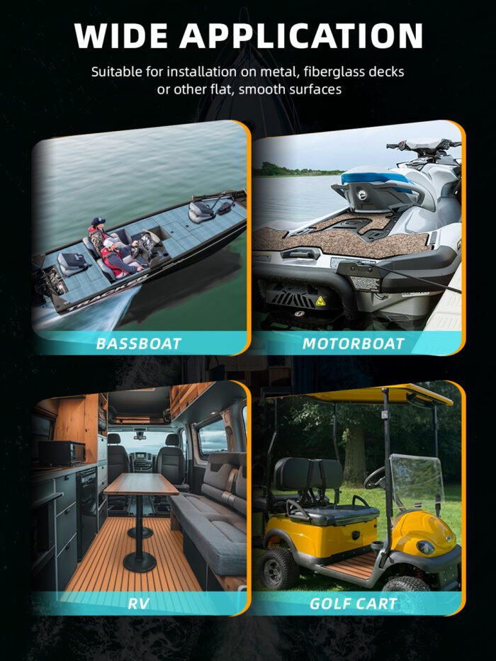 EVA Foam Teak Synthetic Marine Boat Floor Decking - 图片 3