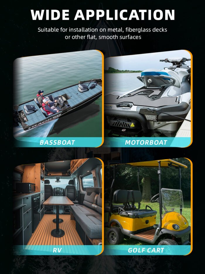 3D Design Brushed EVA Foam Marine Decking Floor - 图片 3