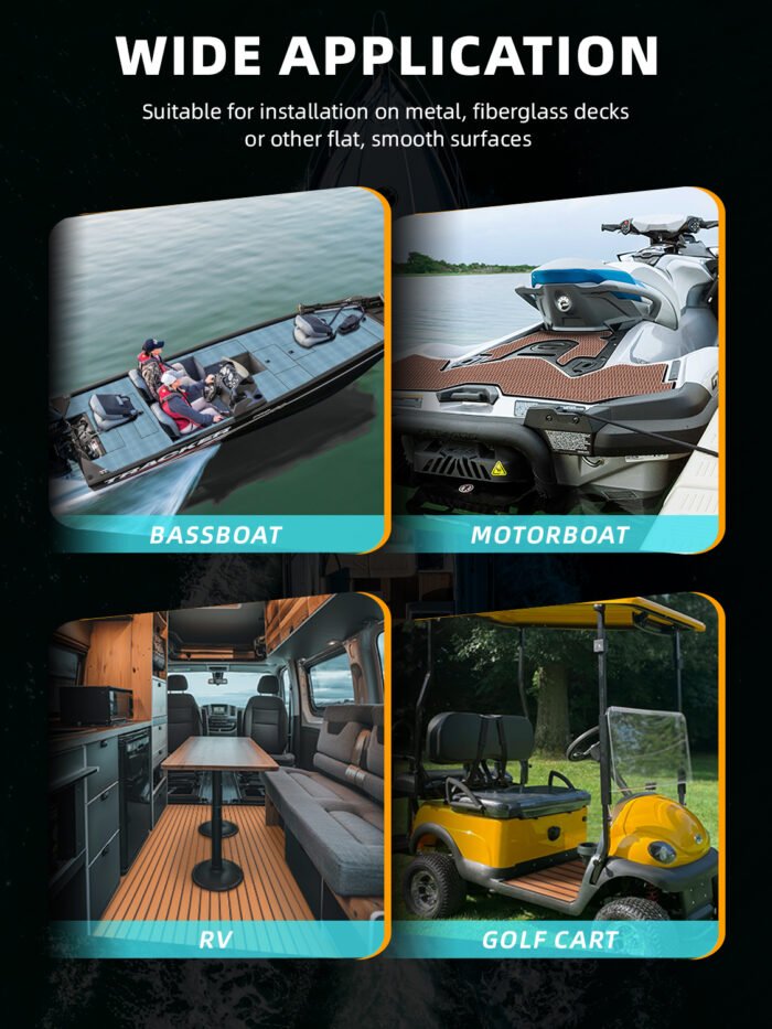 BossDeck EVA Foam Teak Boat Flooring - 图片 3