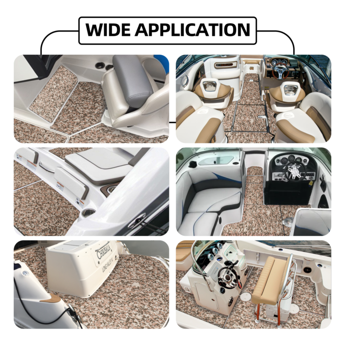 Waterproof Faux Teak Boat Carpet Marine Foam Decking - 图片 7