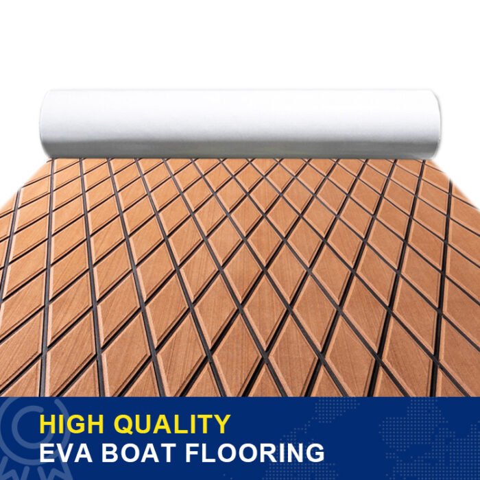 BossDeck 3M Adhesive Faux Teak EVA Foam Boat Flooring - 图片 2