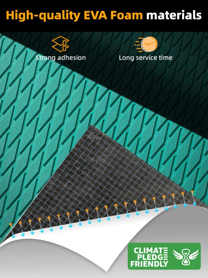 BossDeck EVA Foam Teak 3M Adhesive Boat Flooring - 图片 2